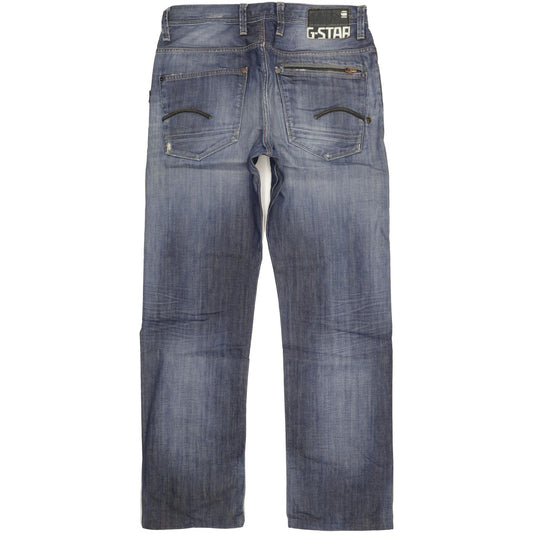 G-Star Men Blue Straight Regular Jeans W34 L33