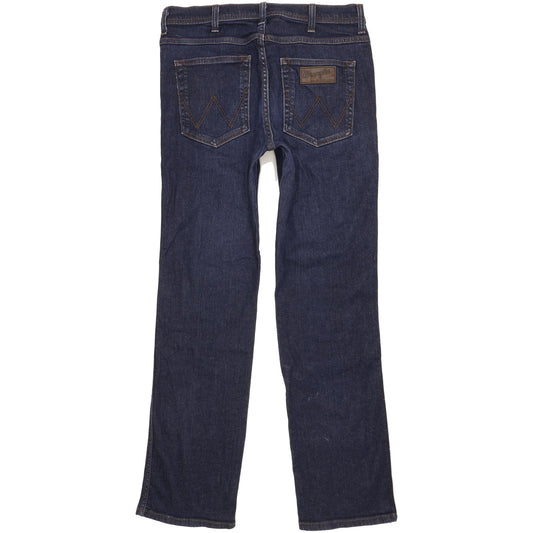 Wrangler Arizona Men Blue Straight Regular Stretch Jeans W34 L32