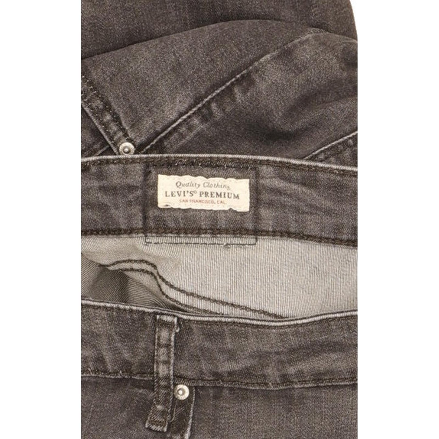 Levi's 721 Grey Skinny Slim Stretch Jeans High Waisted W32 L32