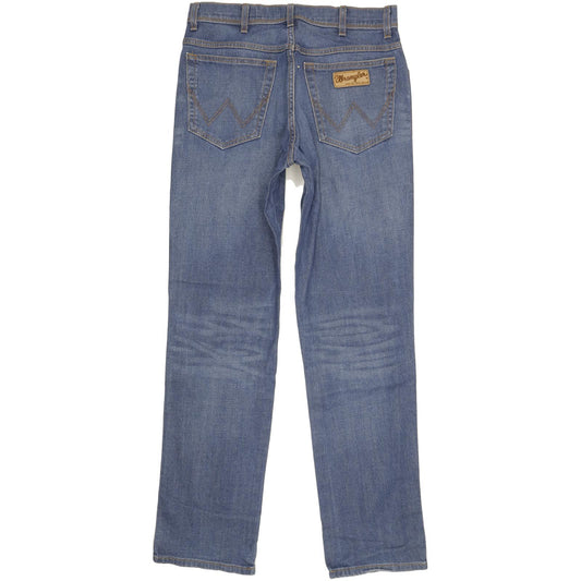 Wrangler Texas Men Blue Straight Regular Stretch Jeans W33 L33