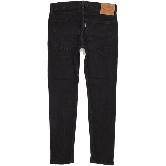 Levi's 512 Lo-Ball Men Black Tapered Slim Stretch Jeans W36 L33