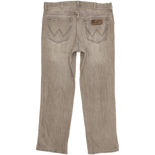 Wrangler Texas Men Grey Straight Regular Stretch Jeans W36 L29