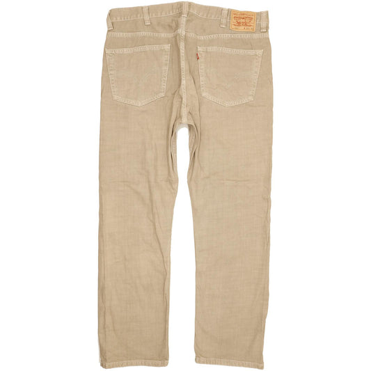 Levi's 505 Men Beige Straight Regular Jeans W38 L31
