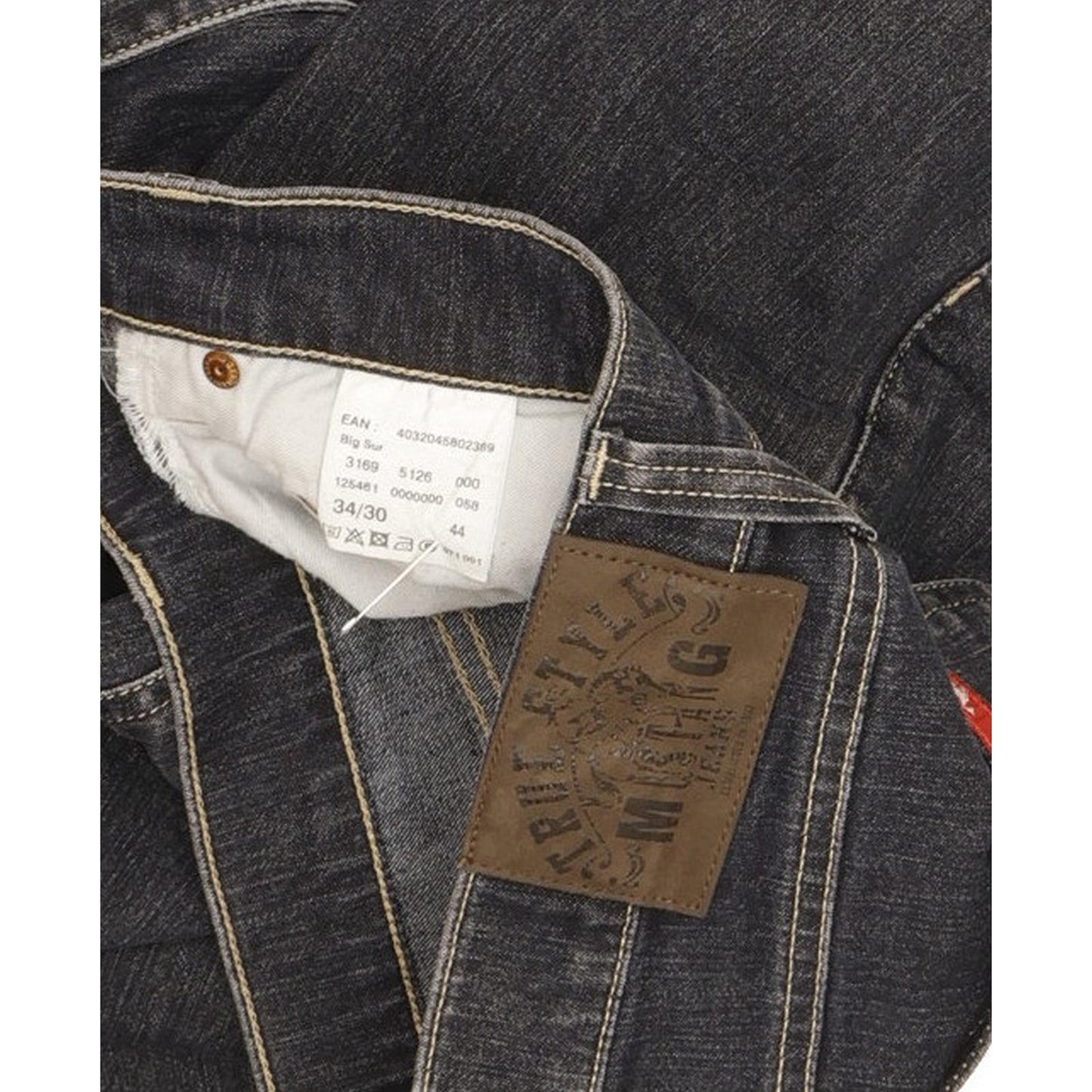 Mustang Big Sur Men Blue Straight Regular Jeans W34 L30