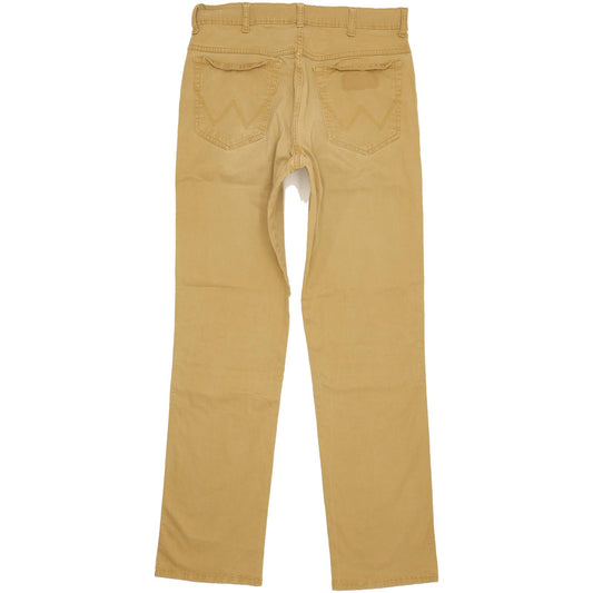 Wrangler Texas Men Beige Straight Regular Stretch Jeans W34 L33