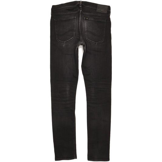 Lee Luke Men Black Skinny Slim Stretch Jeans W32 L34
