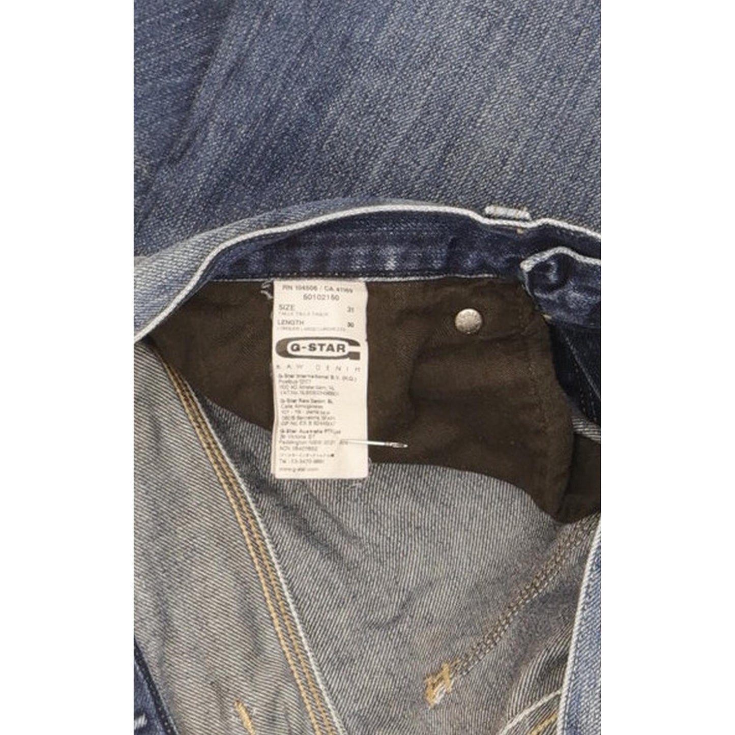 G-Star Coder Men Blue Straight Regular Jeans W31 L30