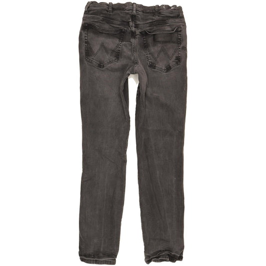 Wrangler Texas Men Black Straight Slim Stretch Jeans W34 L31