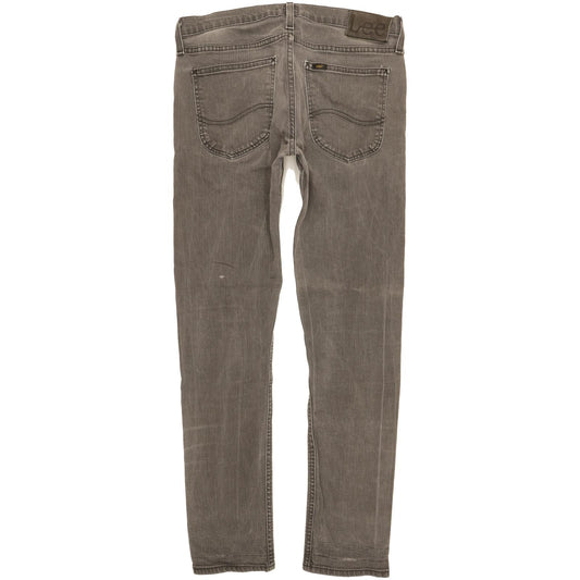 Lee Luke Men Grey Skinny Slim Stretch Jeans W31 L30