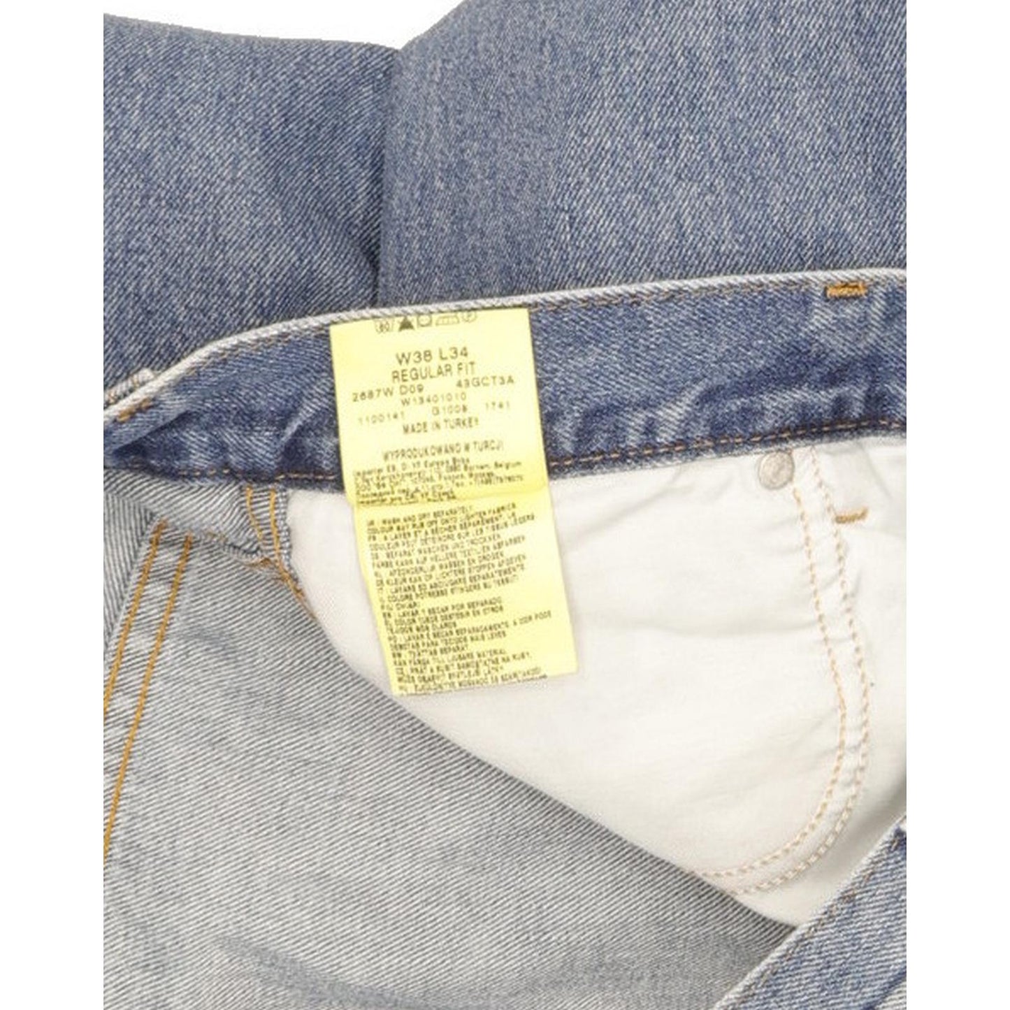 Wrangler Men Blue Straight Regular Jeans W38 L34