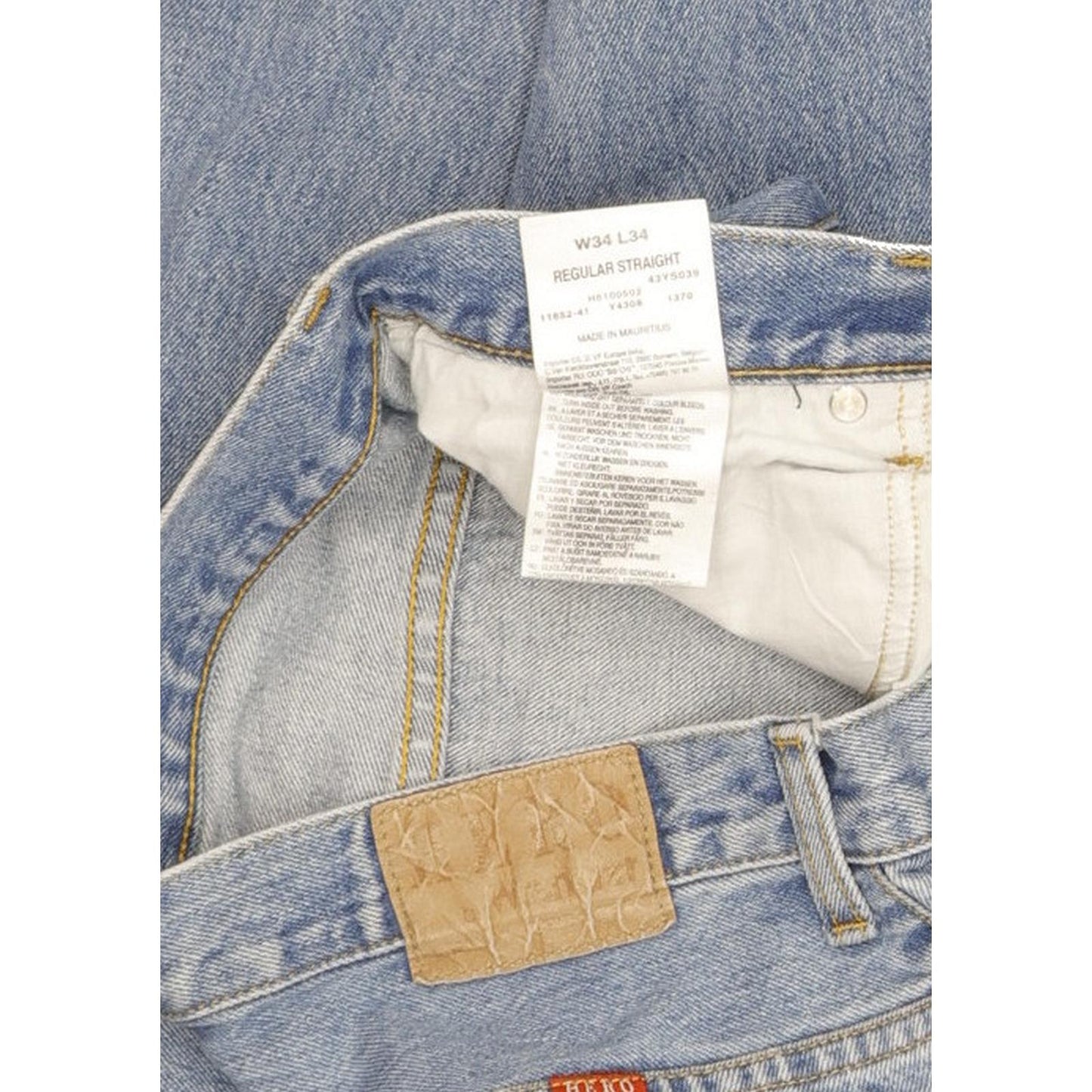 Wrangler Hero Men Blue Straight Regular Jeans W34 L34