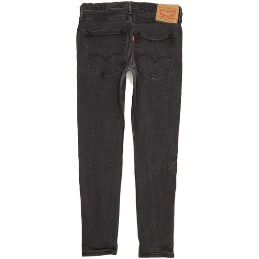Levi's 512 Lo-Ball Men Black Tapered Slim Stretch Jeans W36 L32