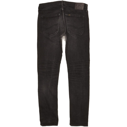Lee Luke Men Black Skinny Slim Stretch Jeans W31 L30