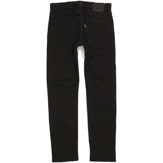 Levi's 502 Men Black Tapered Regular Stretch Jeans W30 L30
