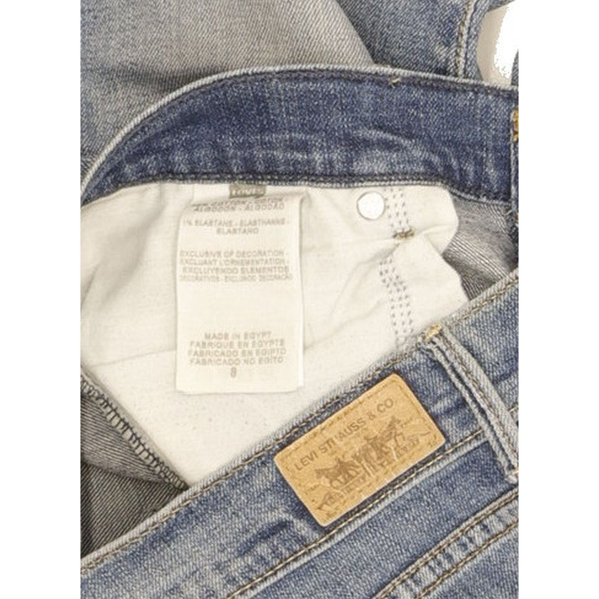 Levi's 515 Women Blue Tapered Relaxed Capri Stretch Jeans W29 L30