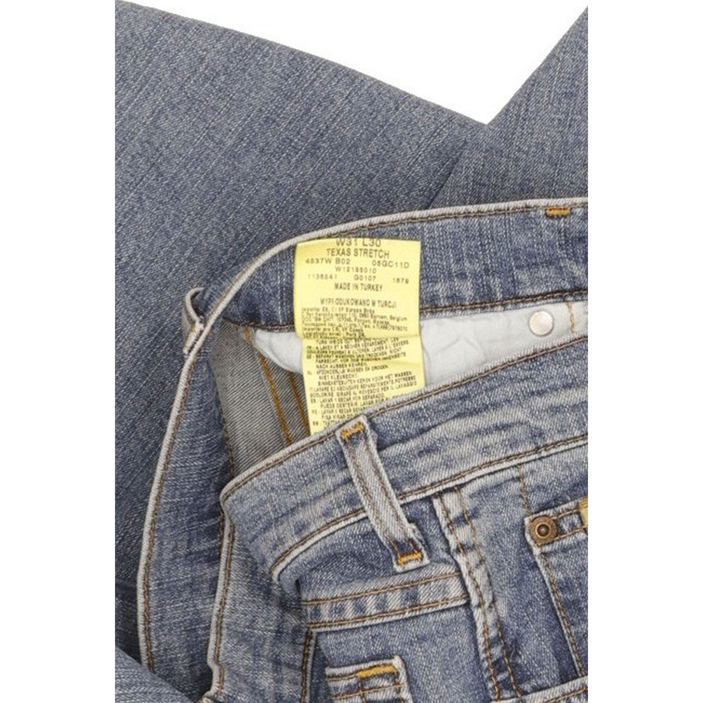 Wrangler Texas Men Blue Straight Regular Stretch Jeans W31 L30