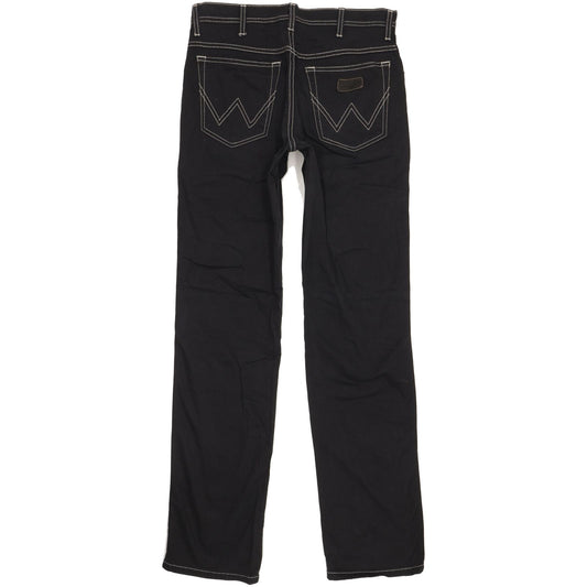 Wrangler Texas Men Black Straight Regular Stretch Jeans W32 L34