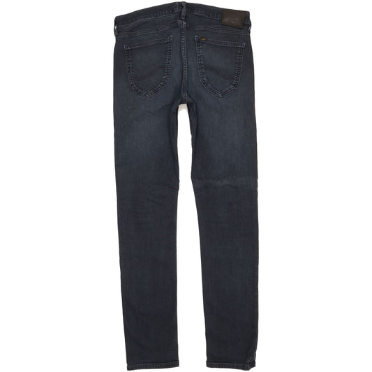 Lee Luke Men Black Skinny Slim Stretch Jeans W32 L34