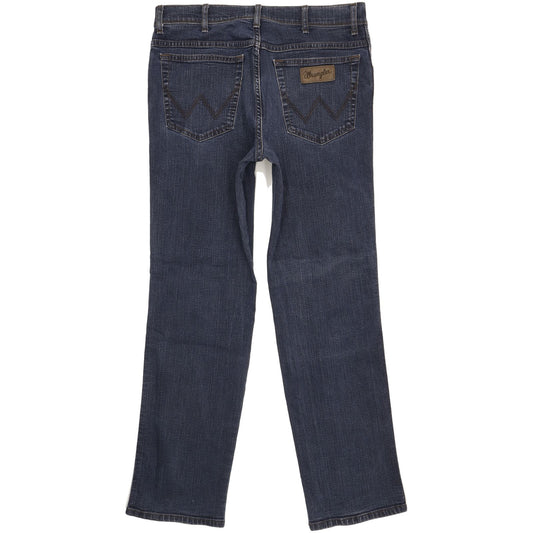 Wrangler Texas Men Blue Straight Regular Stretch Jeans W34 L32