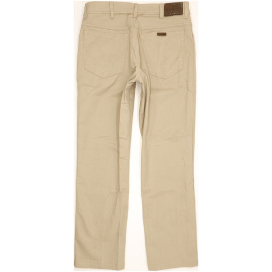Wrangler Durable Quality Men Beige Straight Regular Stretch Jeans W34 L31