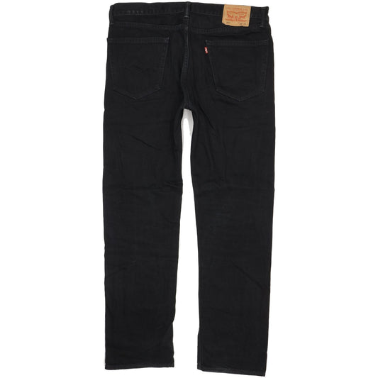 Levi's 505 Men Black Straight Regular Jeans W37 L33