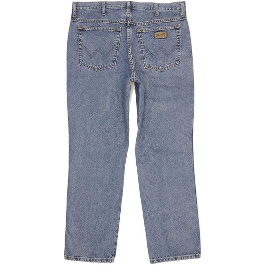 Wrangler Texas Men Blue Straight Regular Jeans W36 L30