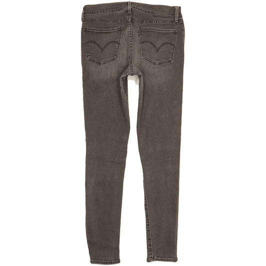 Levi's 710 Super Women Grey Skinny Slim Stretch Jeans W30 L30