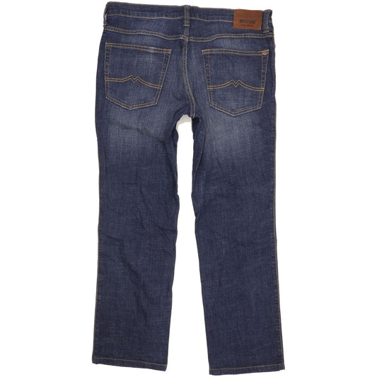 Mustang Tramper Men Blue Straight Regular Stretch Jeans W36 L30