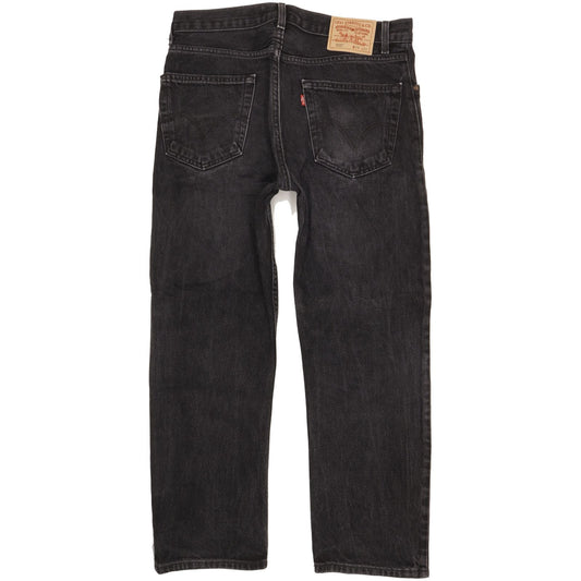 Levi's 505 Men Black Straight Regular Jeans W34 L28