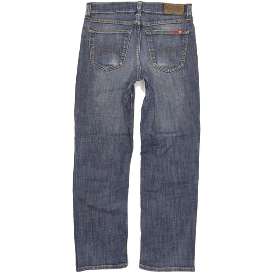 Mustang Big Sur Men Blue Straight Regular Stretch Jeans W33 L31