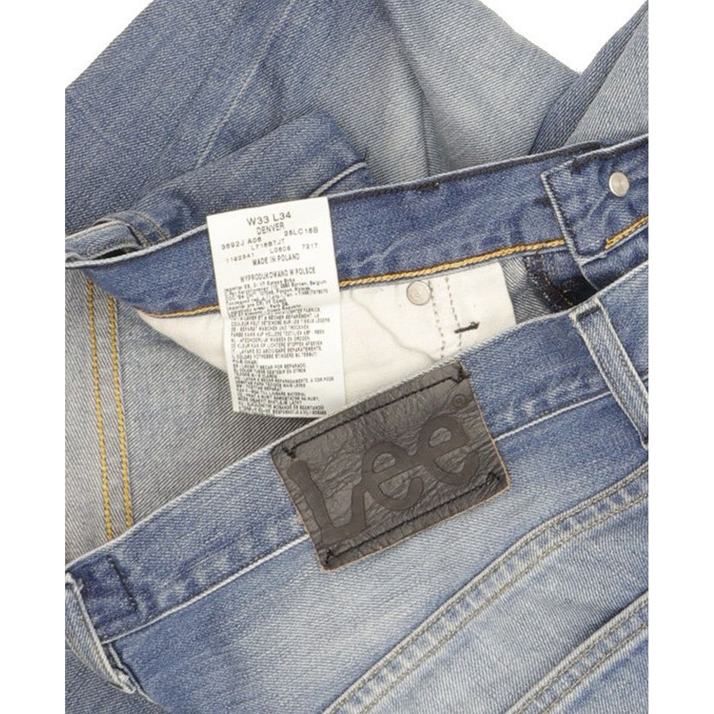 Lee Denver Men Blue Bootcut Regular Jeans W33 L34