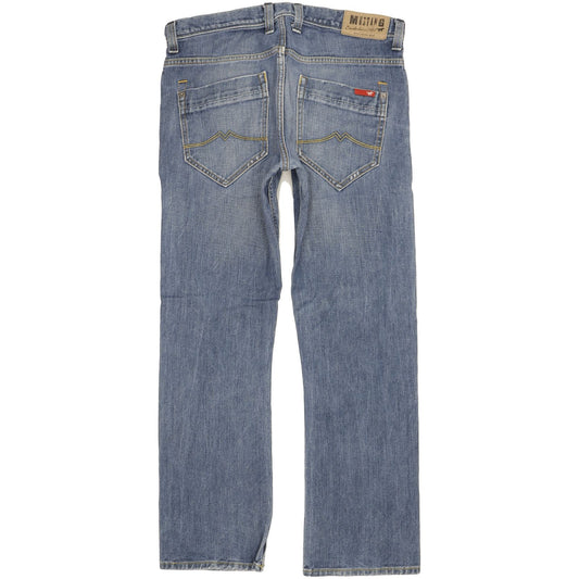 Mustang Men Blue Straight Regular Jeans W34 L31