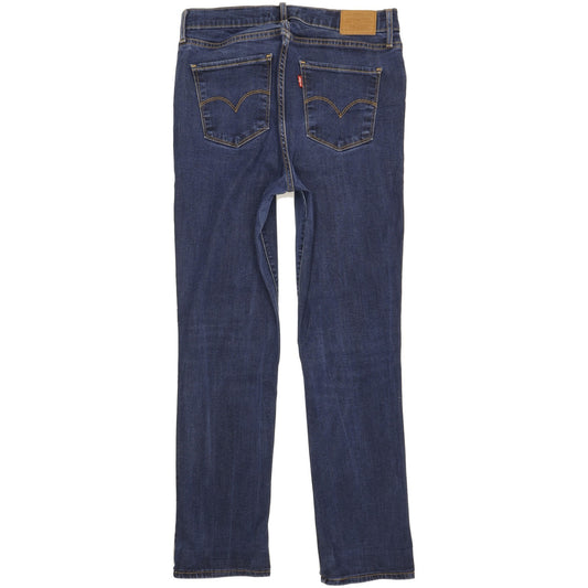 Levi's 724 Blue Straight Slim Stretch Jeans High Waisted W31 L29