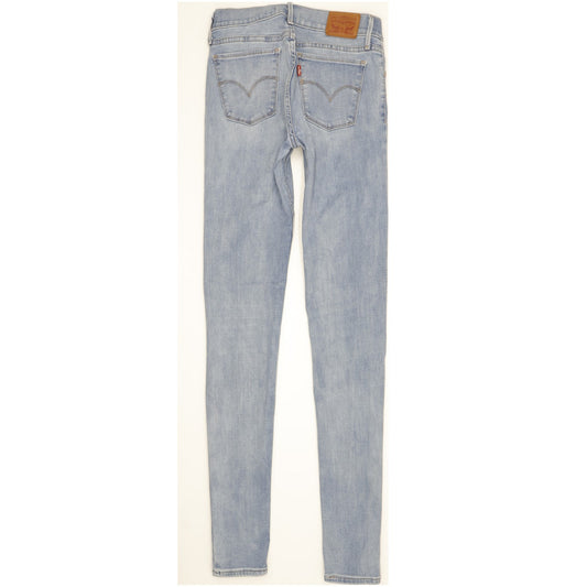 Levi's 710 Super Women Blue Skinny Slim Stretch Jeans W27 L34