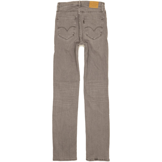 Levi's 724 Women Grey Straight Slim Stretch Jeans W26 L33