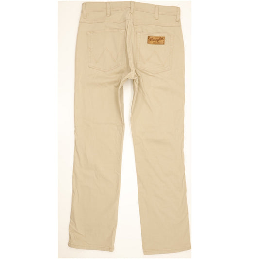 Wrangler Arizona Men Beige Straight Regular Stretch Jeans W33 L30