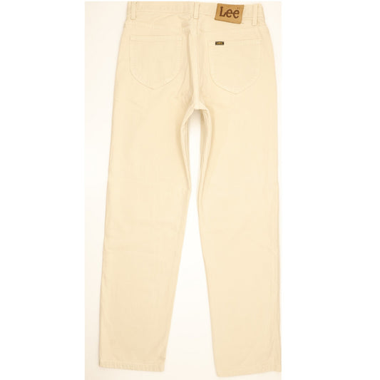 Lee Brooklyn Men Beige Straight Regular Jeans W33 L32