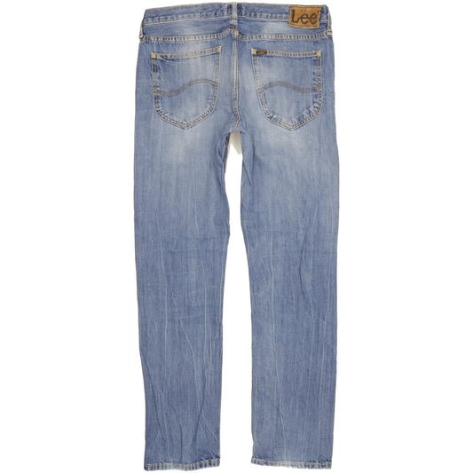 Lee Daren Men Blue Straight Slim Jeans W33 L31
