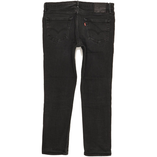 Levi's 511 Men Black Straight Slim Stretch Jeans W34 L29