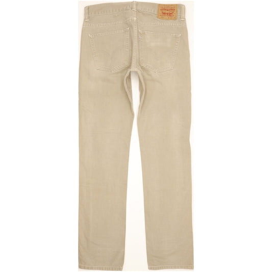 Levi's 511 Men Beige Straight Regular Jeans W32 L33