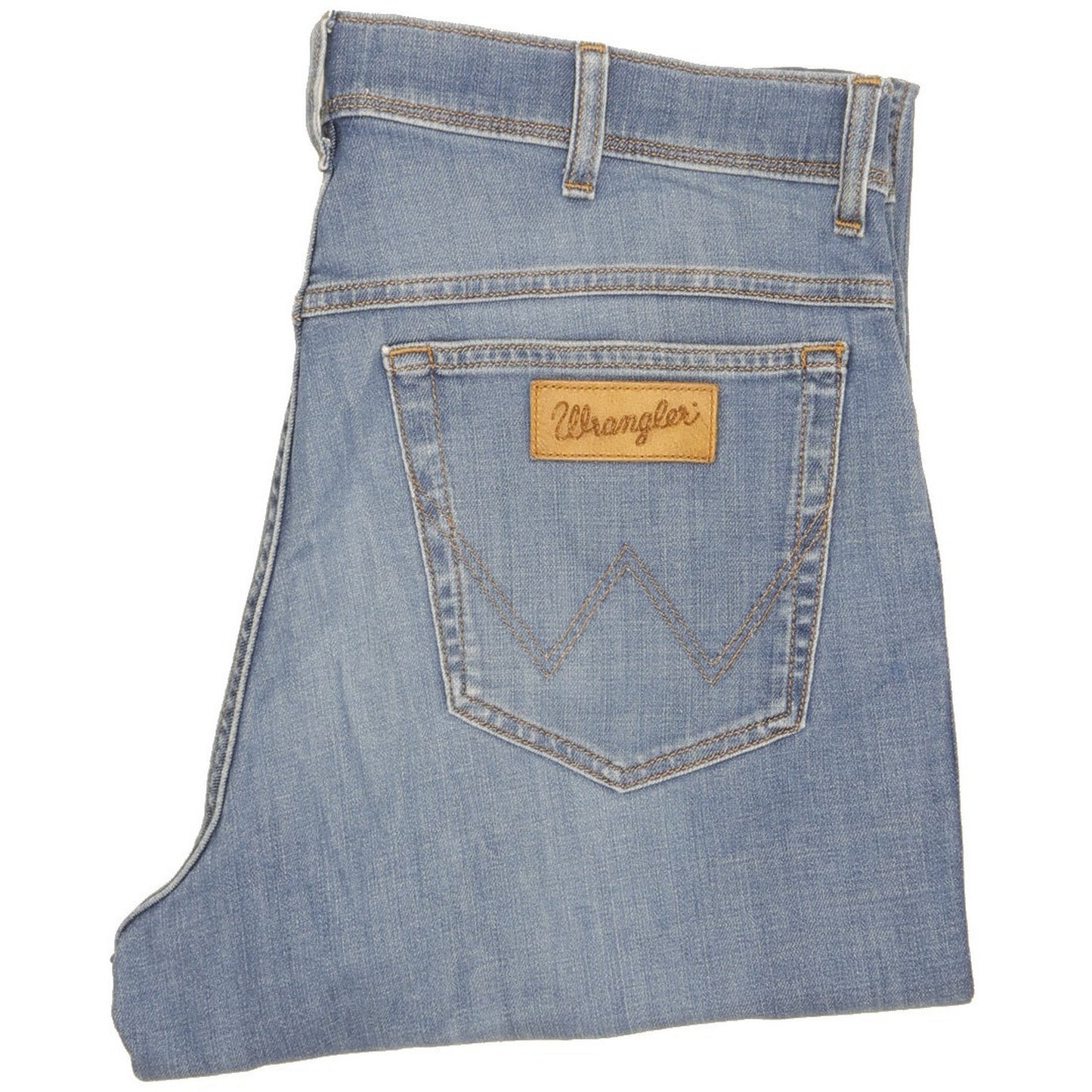 Wrangler Texas Men Blue Straight Regular Stretch Jeans W36 L33