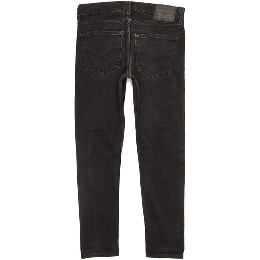 Levi's 512 Men Black Tapered Slim Stretch Jeans W32 L28
