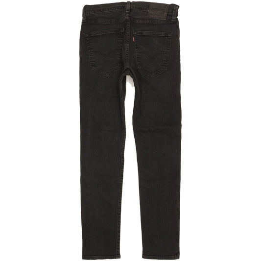 Levi's 512 Men Black Tapered Slim Stretch Jeans W32 L30