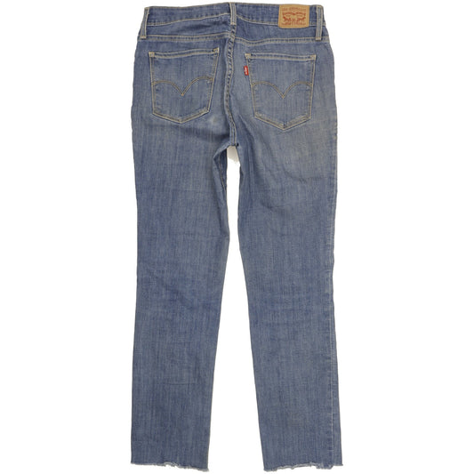 Levi's 712 Women Blue Straight Slim Jeans W30 L28