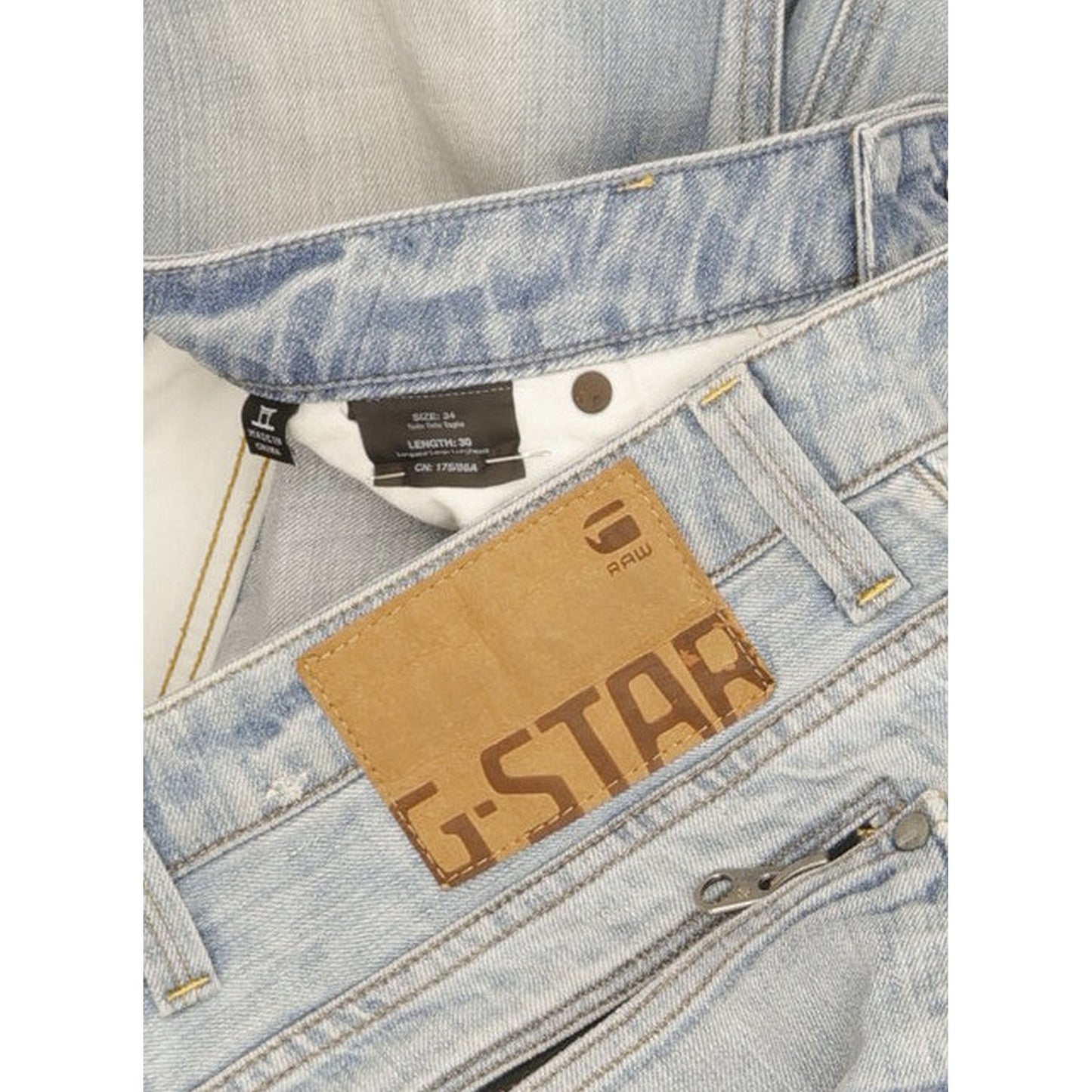 G-Star Men Blue Straight Regular Jeans W34 L30