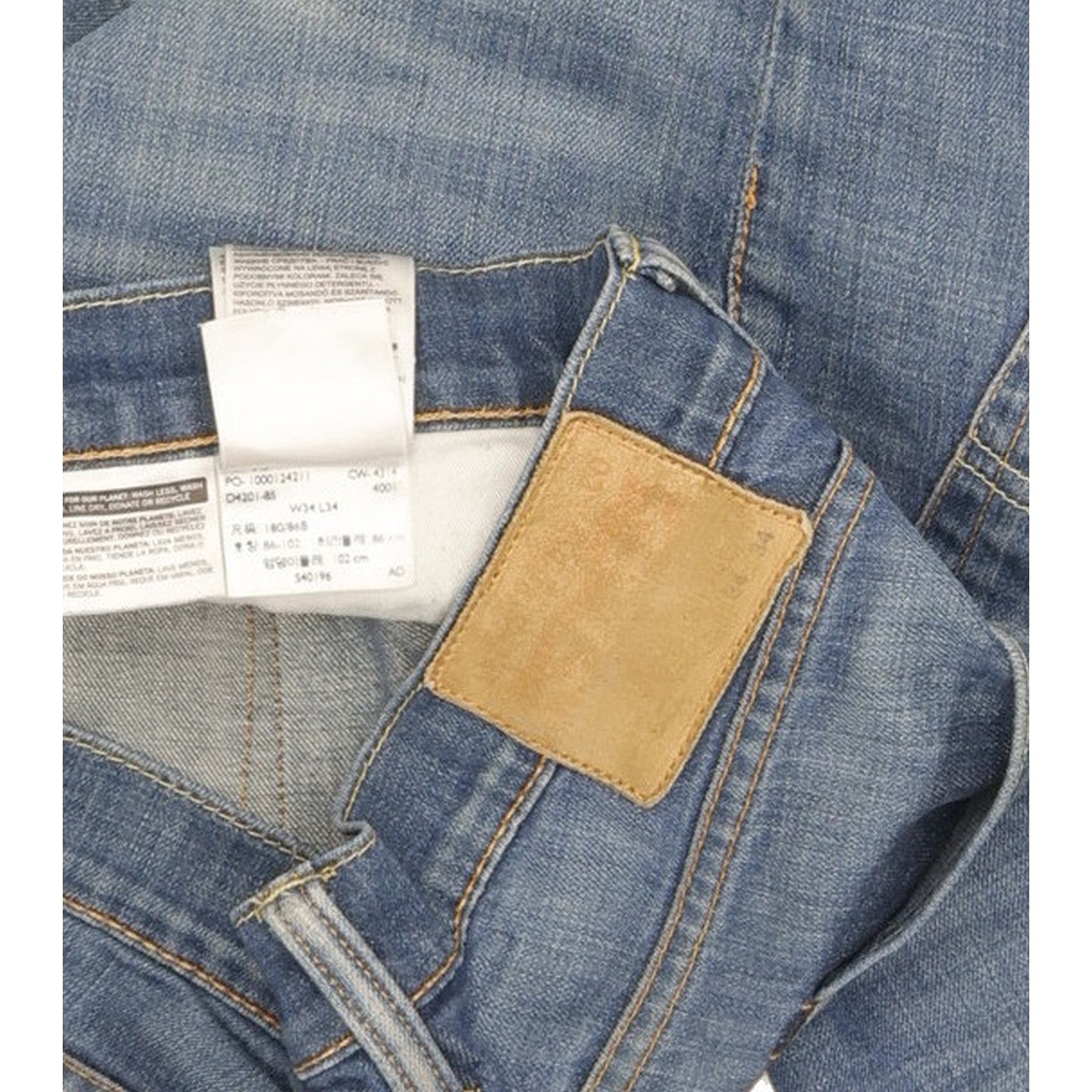 Levi's 511 Men Blue Straight Slim Stretch Jeans W34 L34