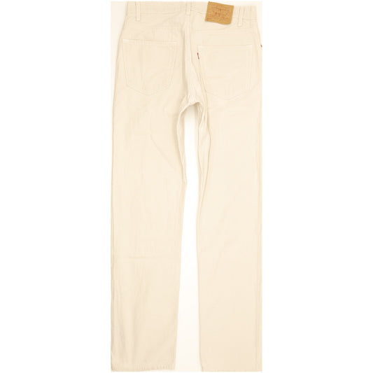 Levi's 505 Made in USA Men Beige Straight Regular Jeans W33 L34