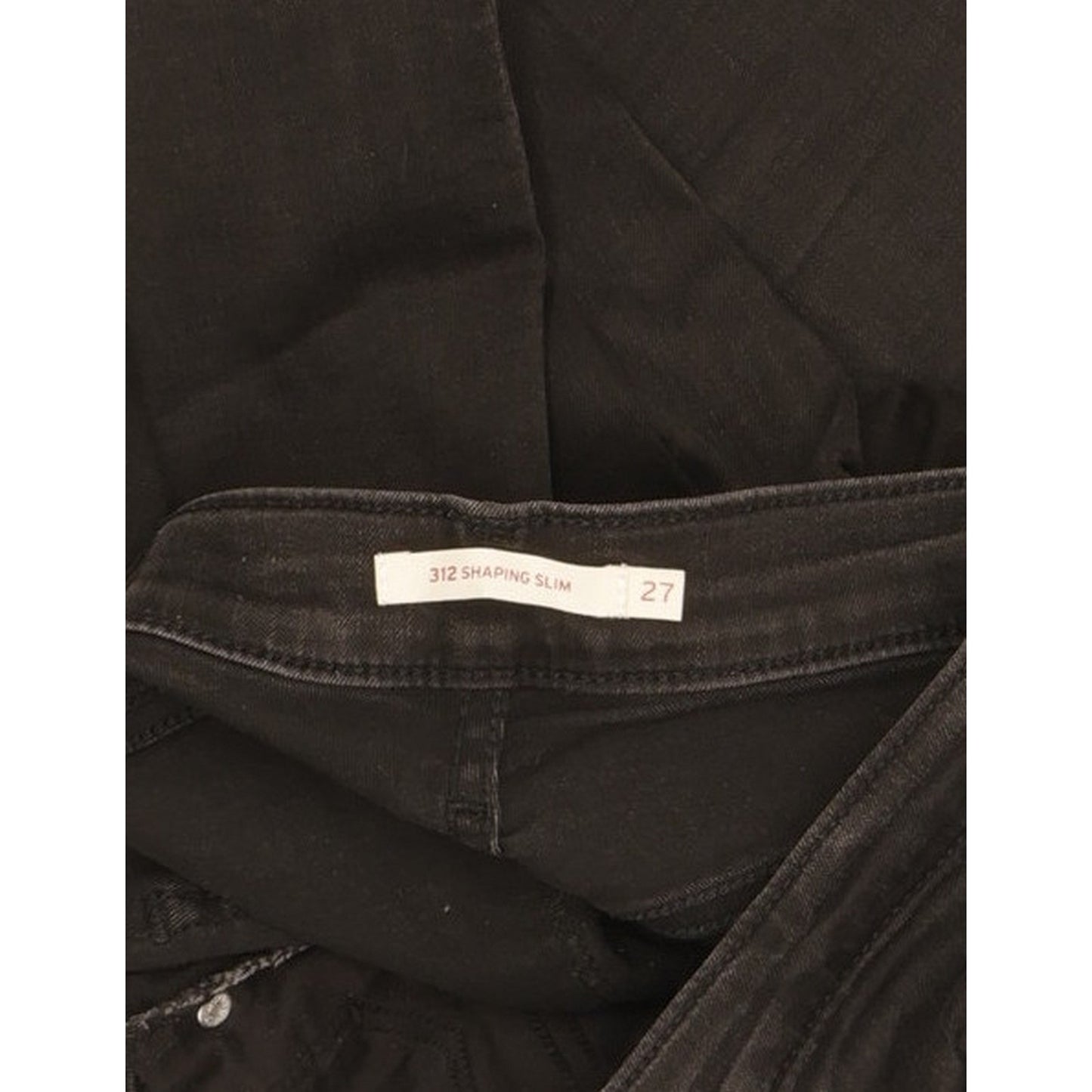 Levi's 312 Shaping Women Black Straight Slim Stretch Jeans W27 L30