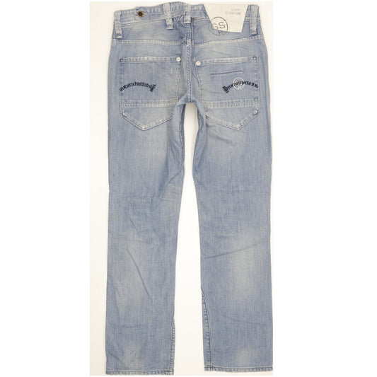 G-Star Men Blue Straight Regular Jeans W32 L32