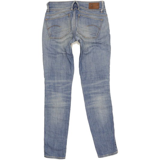 G-Star Lynn Women Blue Skinny Slim Stretch Jeans W26 L30